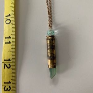 Shell Casing with Gemstone Necklace